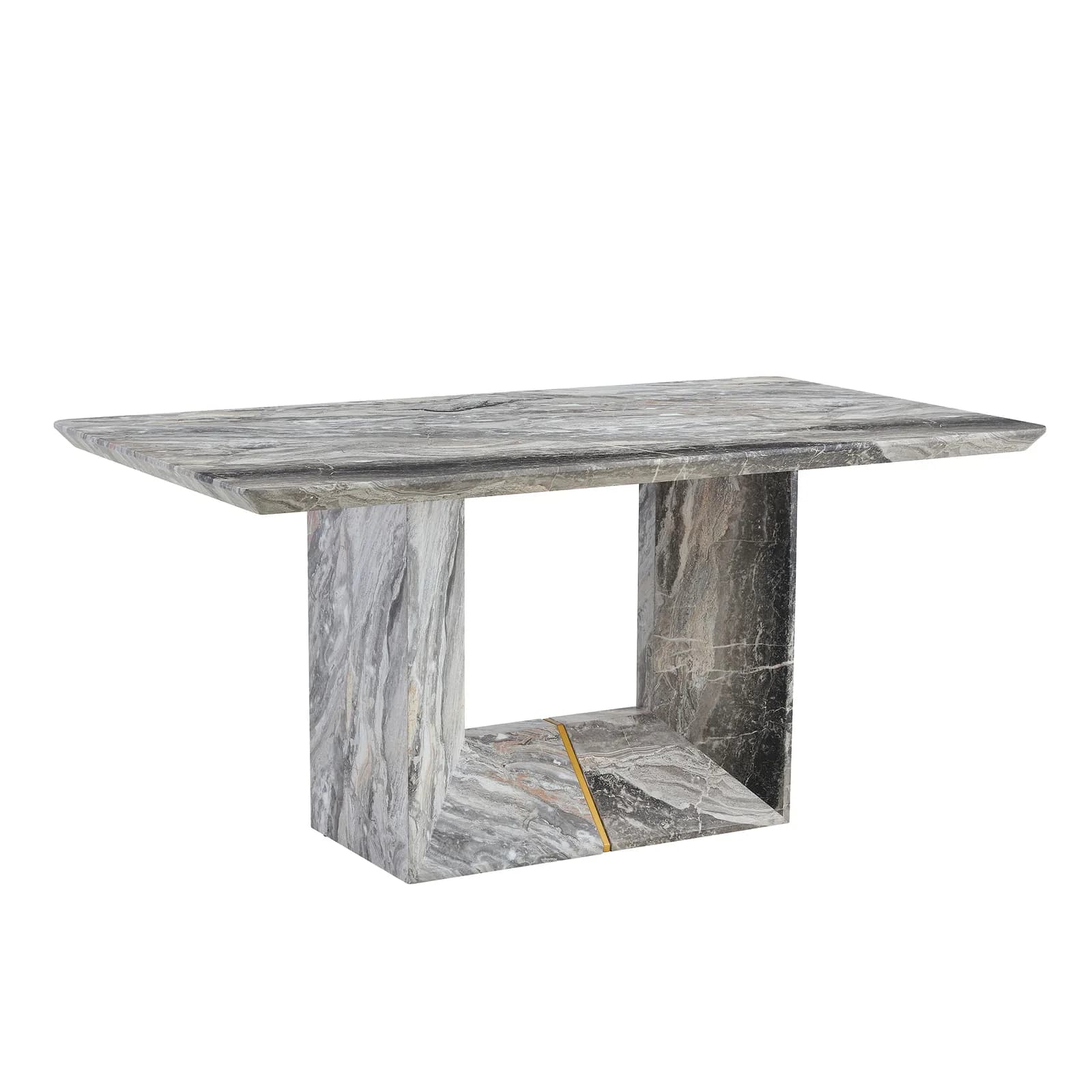 This modern dining table with MDF gray patterned design gives you a luxurious and elegant…