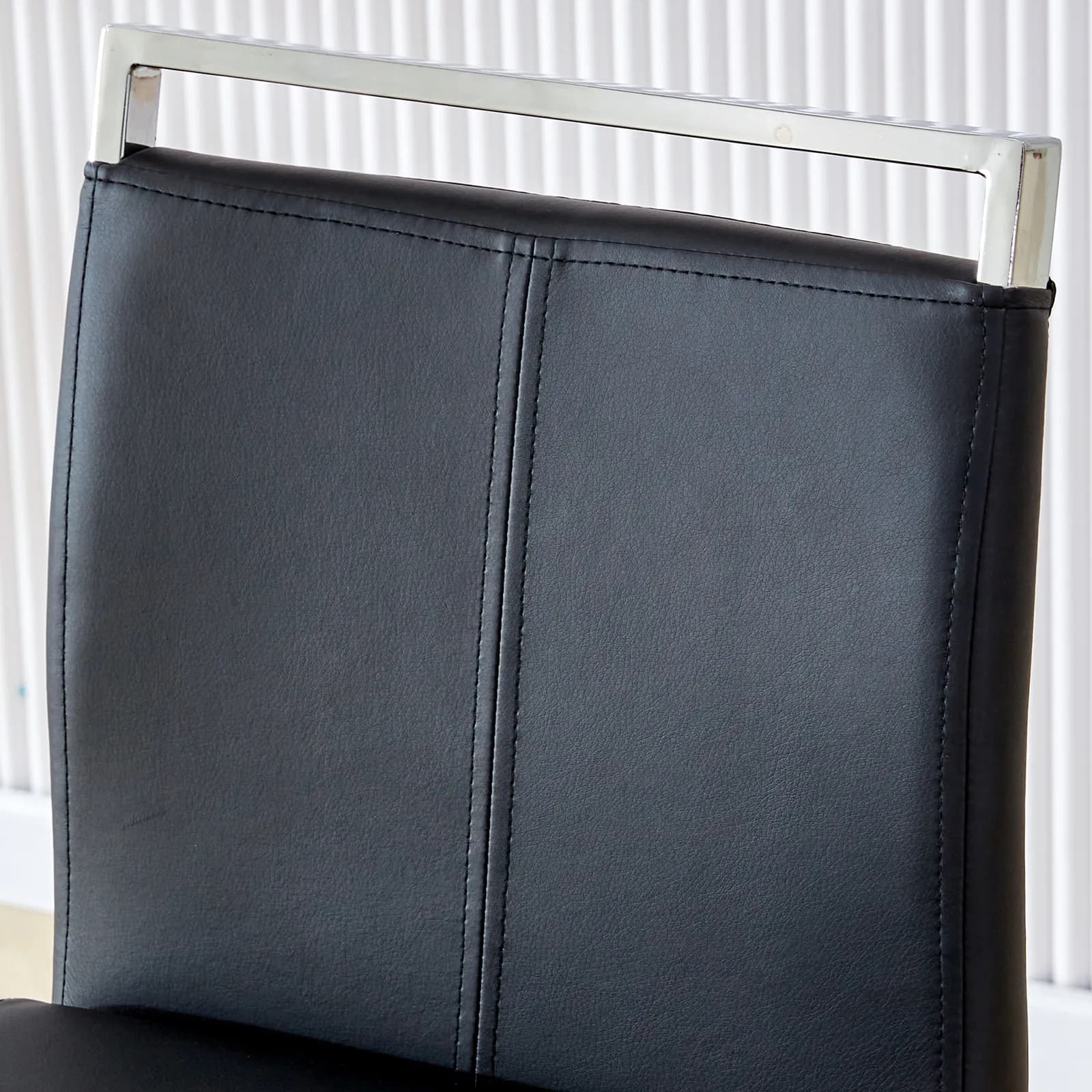 The backrest of bc-1162, featuring black and silver legs, PARTS-BC-1162-BJ-BKP-KAOBEI-2PC