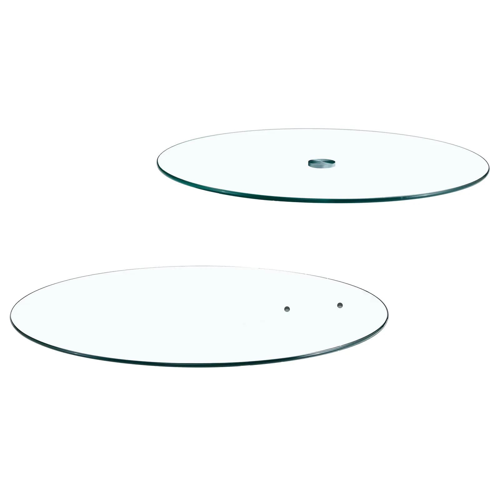 ONLY Two Sizes of Circular Glass Surfaces Inside The Package, Excluding Other Parts, Only…